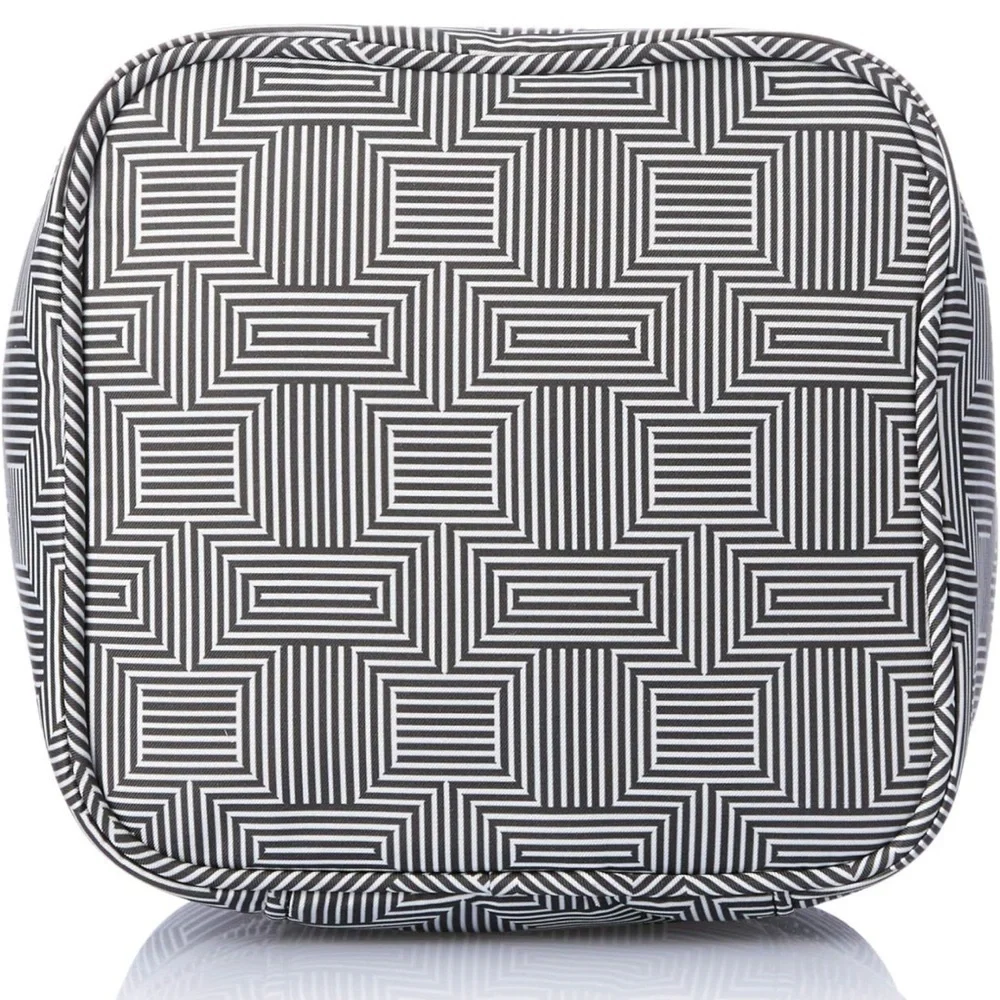 Jujube breastmilk mini cooler bag on the go geo pattern black and white